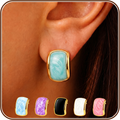 Eclipton® 14K Plated Gold Stud Earrings for Women Trendy, Dainty Hypoallergenic Earrings Unique for Party Daily Office Wear