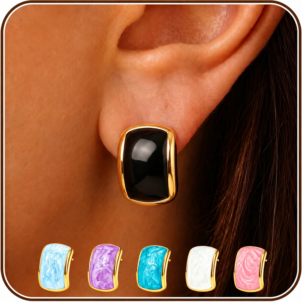 Eclipton® 14K Plated Gold Stud Earrings for Women Trendy, Dainty Hypoallergenic Earrings Unique for Party Daily Office Wear