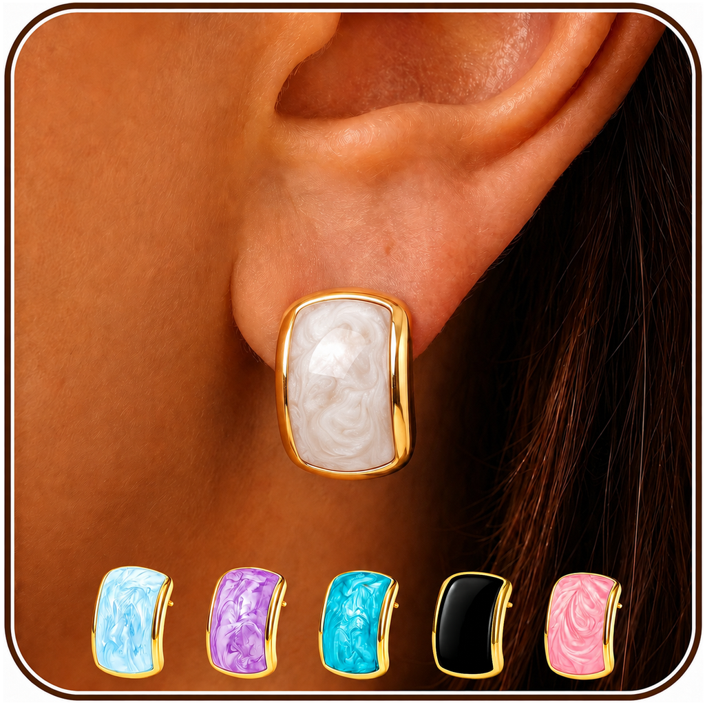 Eclipton® 14K Plated Gold Stud Earrings for Women Trendy, Dainty Hypoallergenic Earrings Unique for Party Daily Office Wear