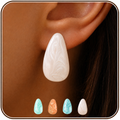Eclipton® 14K Plated Gold Stud Earrings for Women Trendy, Lightweight Teardrop Hypoallergenic Earrings,Gold Jewelry Gift for Women’s Daily Wear