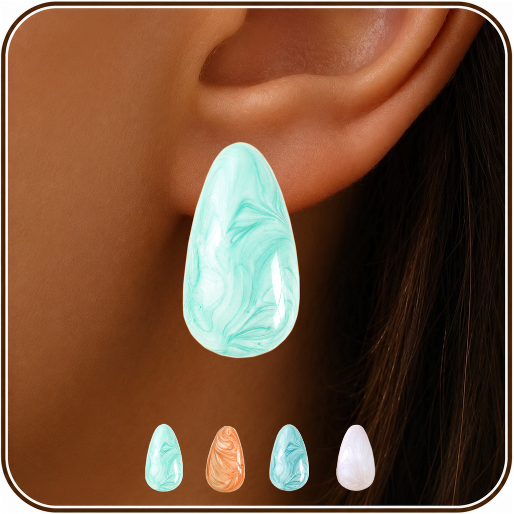 Eclipton® 14K Plated Gold Stud Earrings for Women Trendy, Lightweight Teardrop Hypoallergenic Earrings,Gold Jewelry Gift for Women’s Daily Wear
