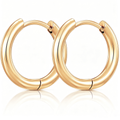 Eclipton® 14K Plated Gold Hoop Earrings for Women, Dainty Minimalist & Hypoallergenic Hoop Earrings for Party Daily Office Wear