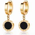 Eclipton® 14K Plated Gold Dangle Hoop Earrings for Women, Lightweight Hypoallergenic Jewelry, Fashion Accessories, Gifts for Women