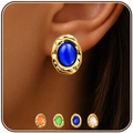 Eclipton® 14K Plated Gold Stud Earrings for Women Trendy, Hypoallergenic Dainty Oval Pearl Earrings Unique for Party Daily Office Wear