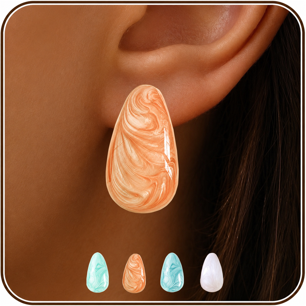 Eclipton® 14K Plated Gold Stud Earrings for Women Trendy, Lightweight Teardrop Hypoallergenic Earrings,Gold Jewelry Gift for Women’s Daily Wear