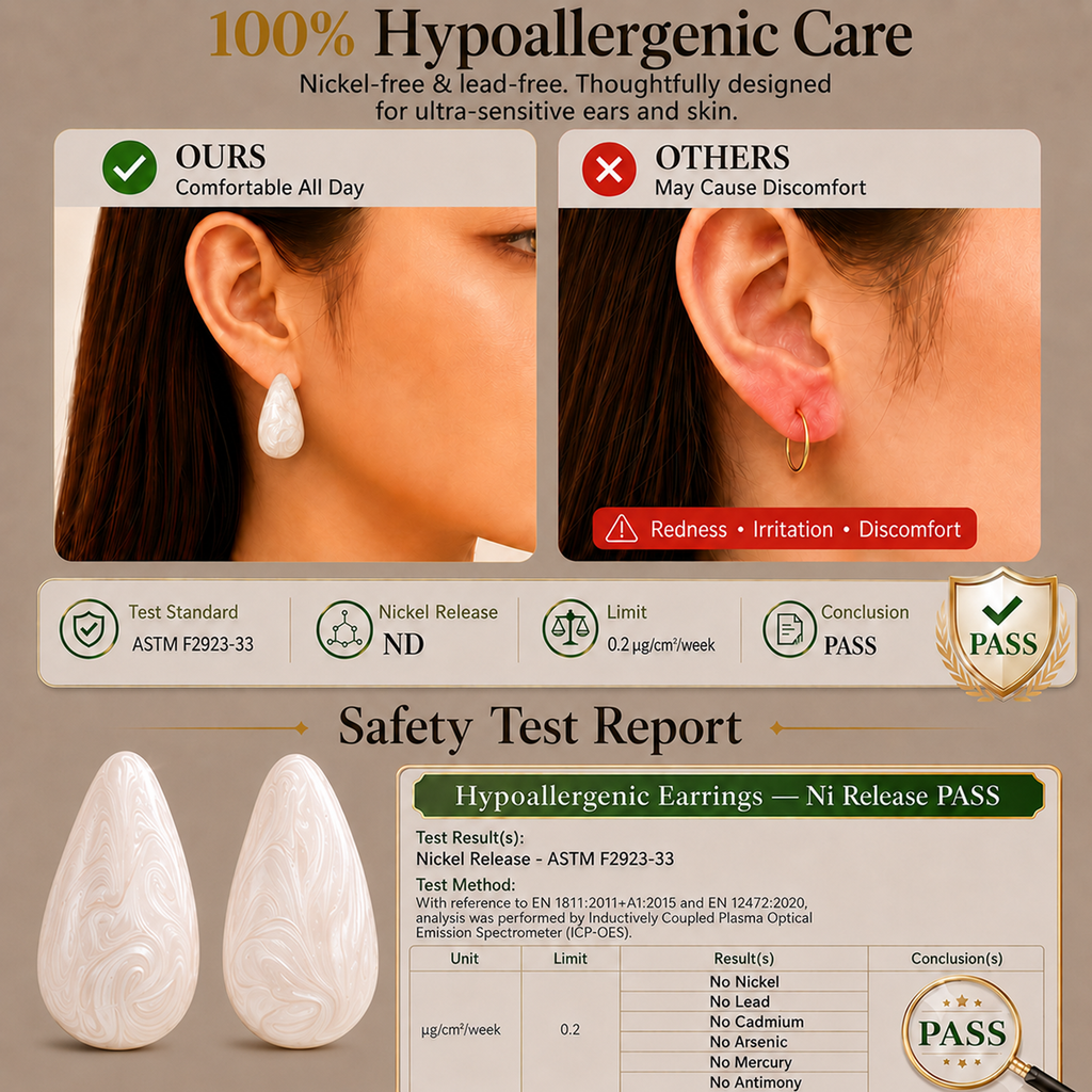 Eclipton® 14K Plated Gold Stud Earrings for Women Trendy, Lightweight Teardrop Hypoallergenic Earrings,Gold Jewelry Gift for Women’s Daily Wear