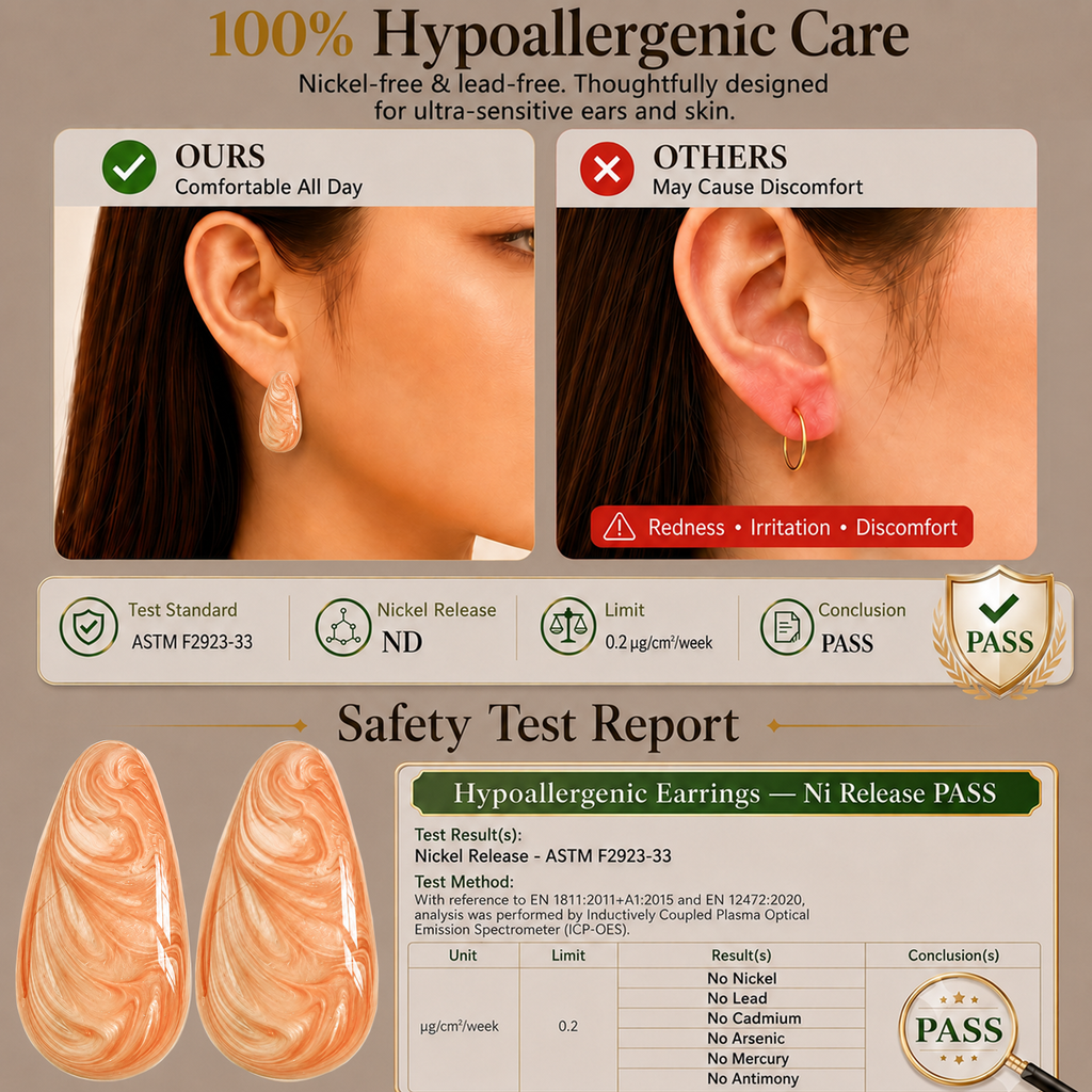 Eclipton® 14K Plated Gold Stud Earrings for Women Trendy, Lightweight Teardrop Hypoallergenic Earrings,Gold Jewelry Gift for Women’s Daily Wear
