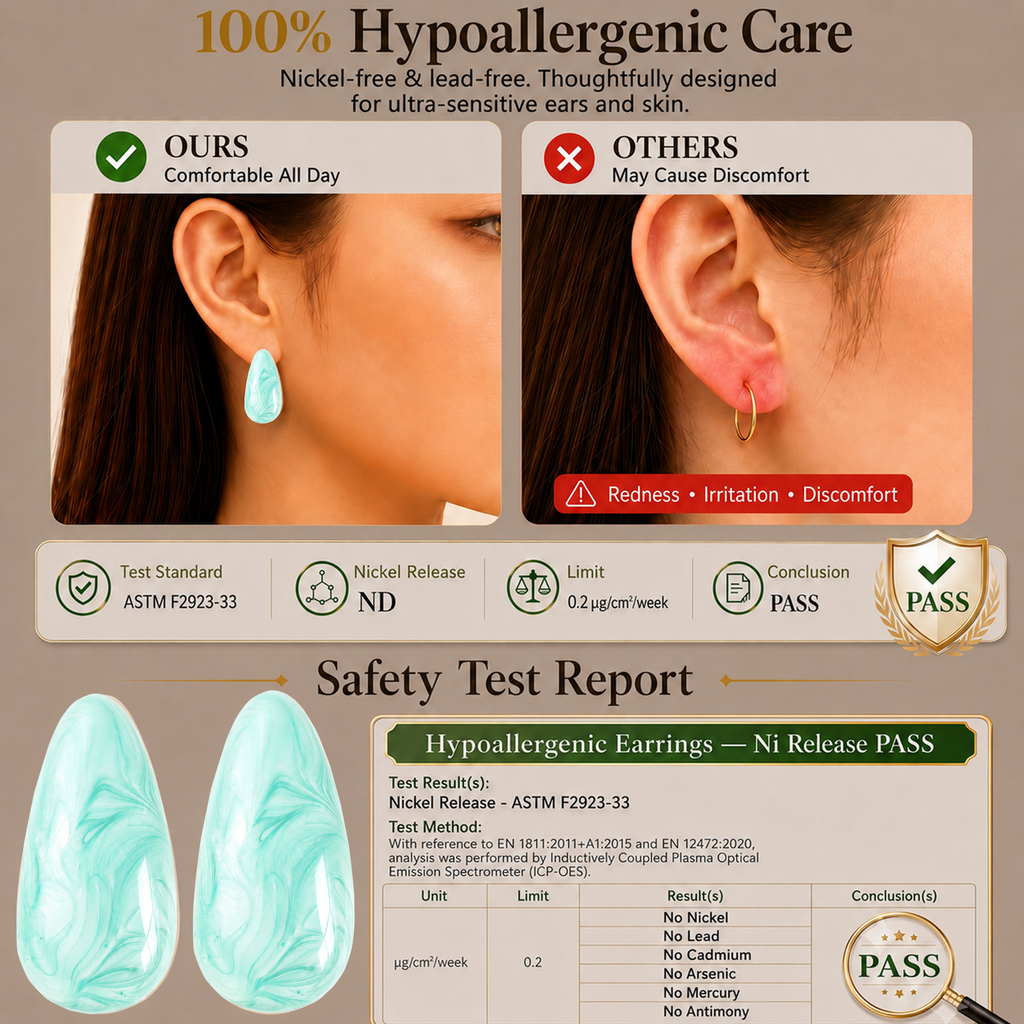 Eclipton® 14K Plated Gold Stud Earrings for Women Trendy, Lightweight Teardrop Hypoallergenic Earrings,Gold Jewelry Gift for Women’s Daily Wear